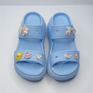 Crocs Classic Clogs with assorted Jibbitz charms